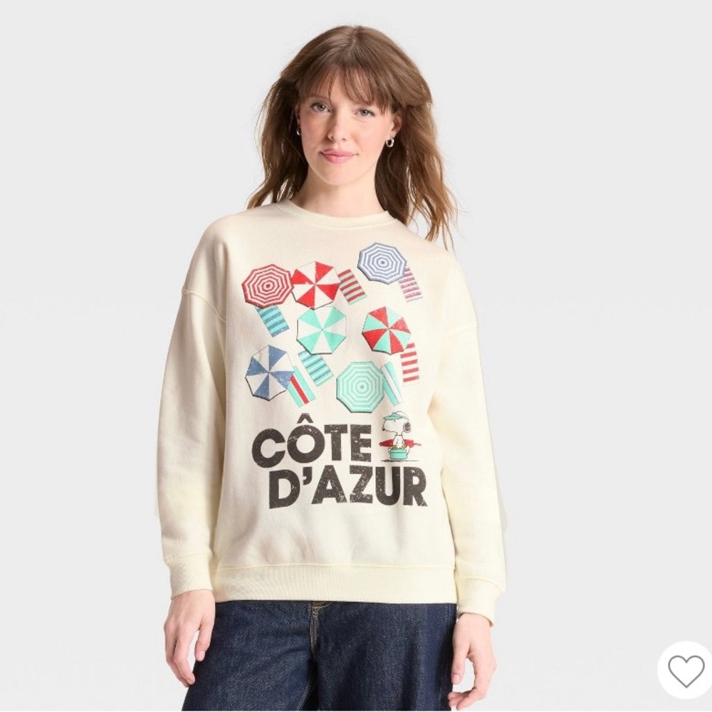 Peanuts Snoopy Cote D'Azur Women's Sweatshirt
